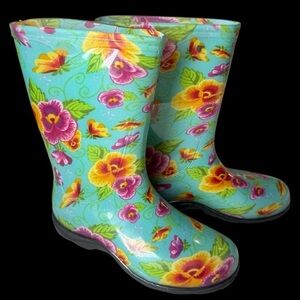 SLOGGERS Women’s Floral Rainboot Size 6